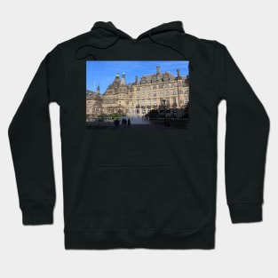 Sheffield Peace Gardens Town Hall Geyser Water Fountain Photograph Hoodie